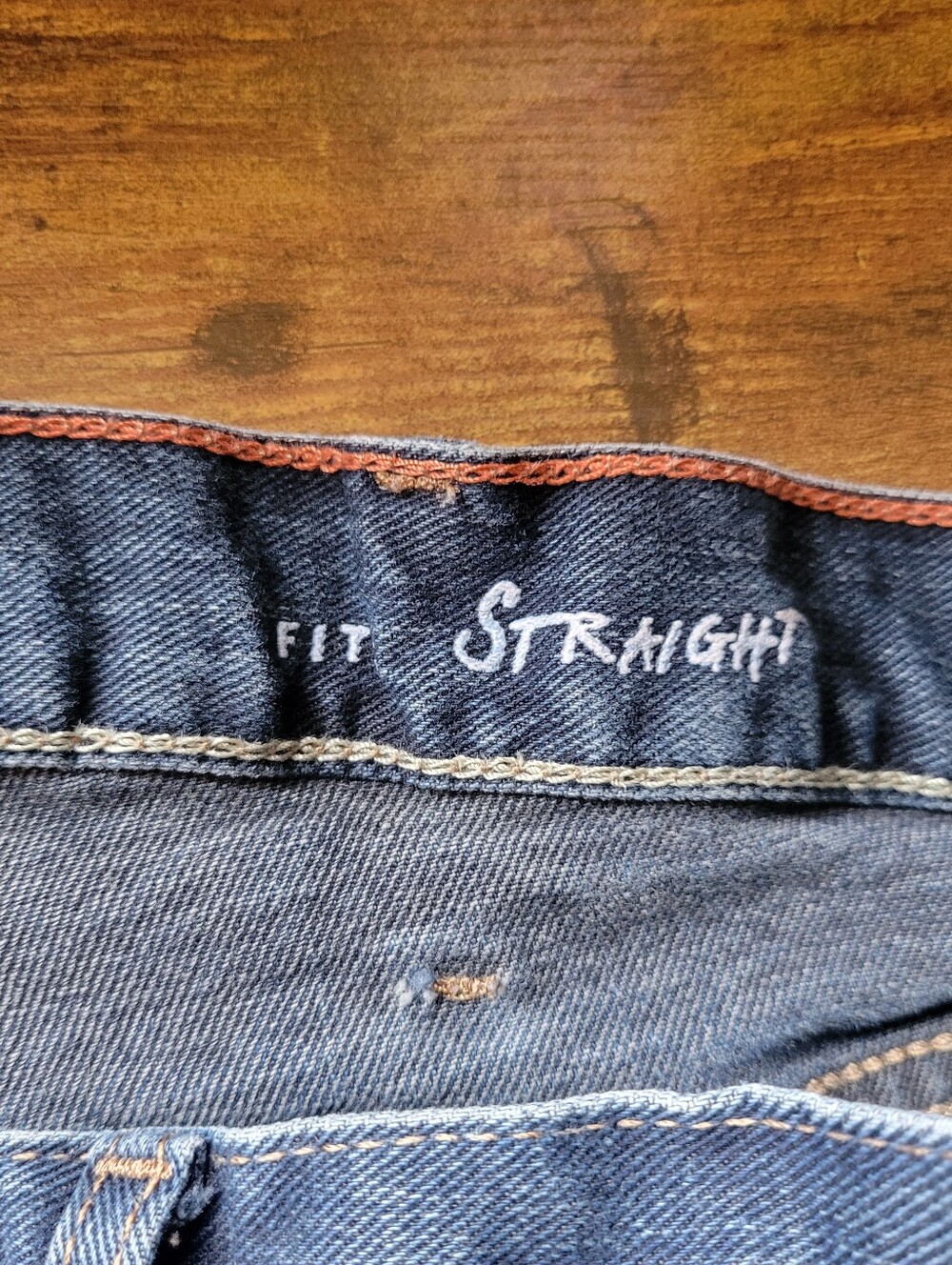 Eddie Bauer Denim Jeans Straight Fit Cotton Dark Wash Blue Men's 40x36 - Picture 6 of 7